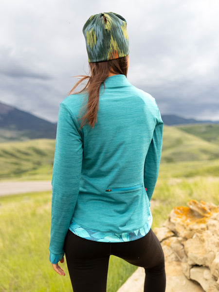 Terry Tulip Bike Jersey in color || Heather Azure