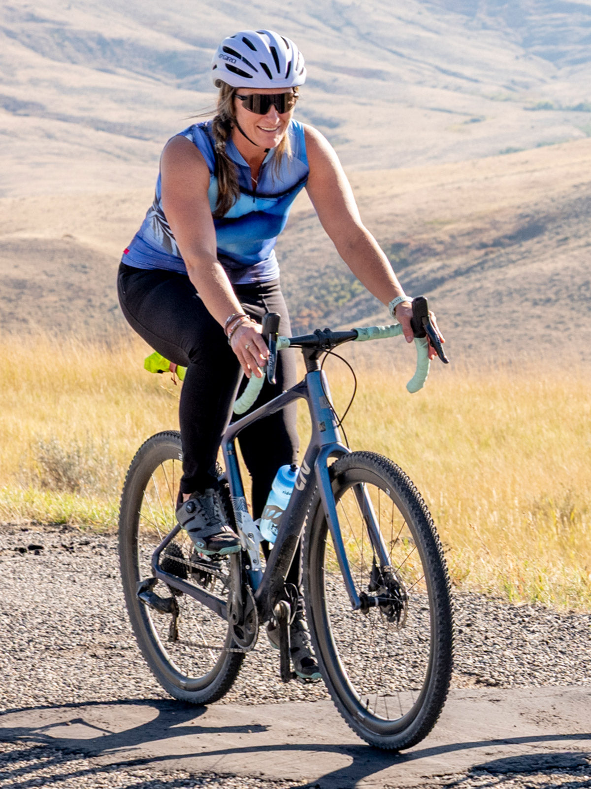 Terry Soleil Sleeveless Bike Jersey in color || Blue Monarch