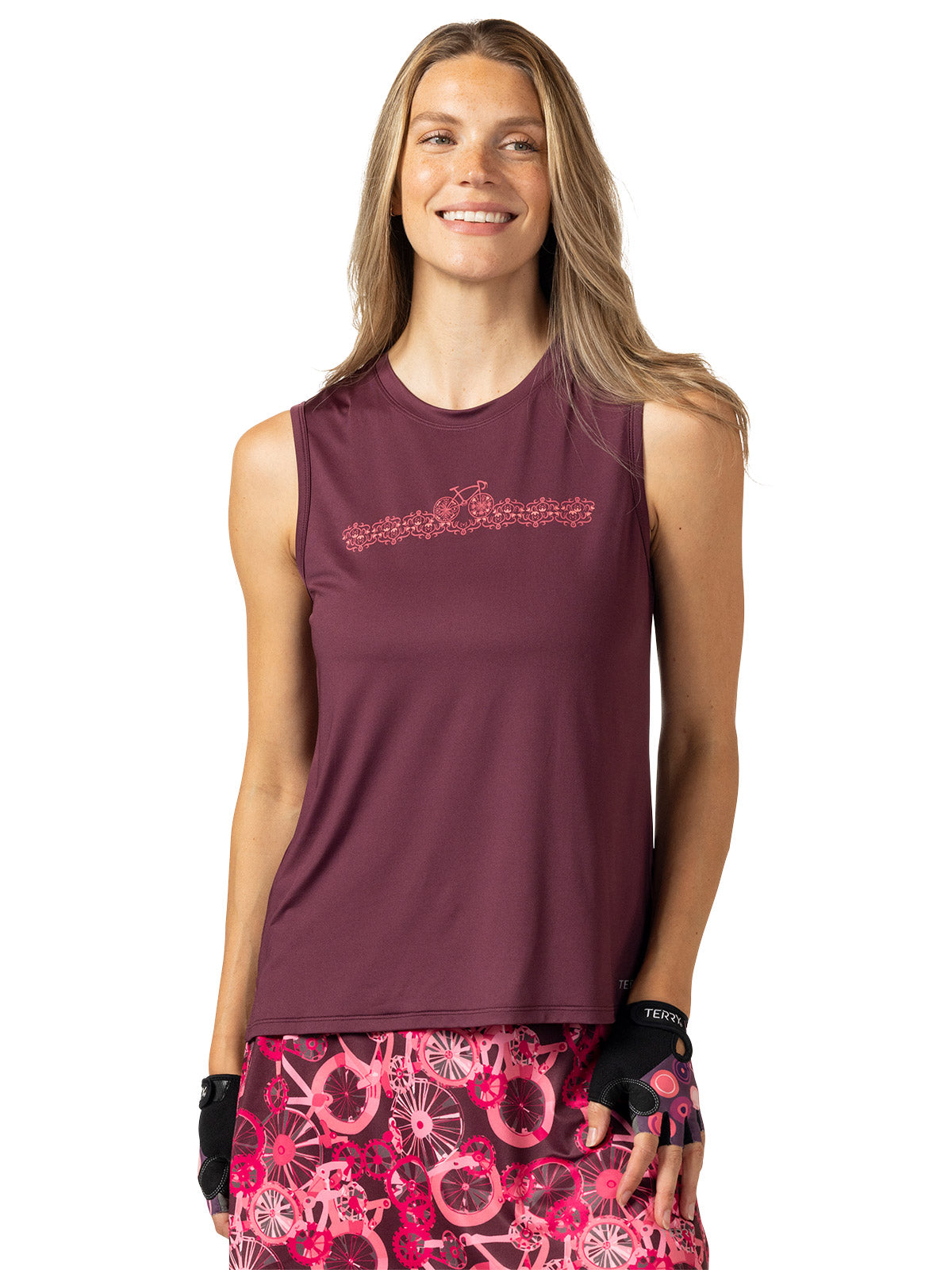 Terry Tech Bike Tank in color || Wine | Bike Lane