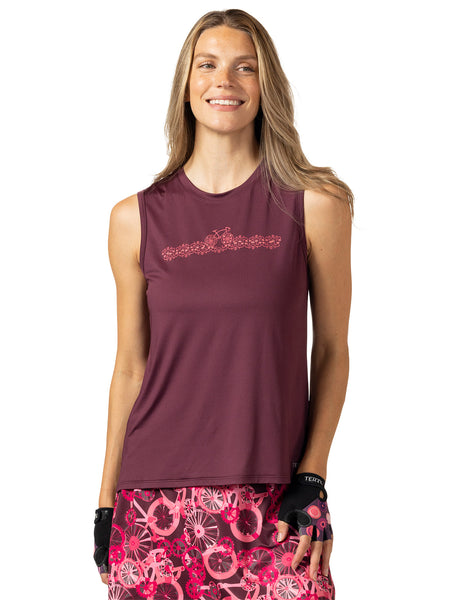 Terry Tech Bike Tank in color || Wine | Bike Lane