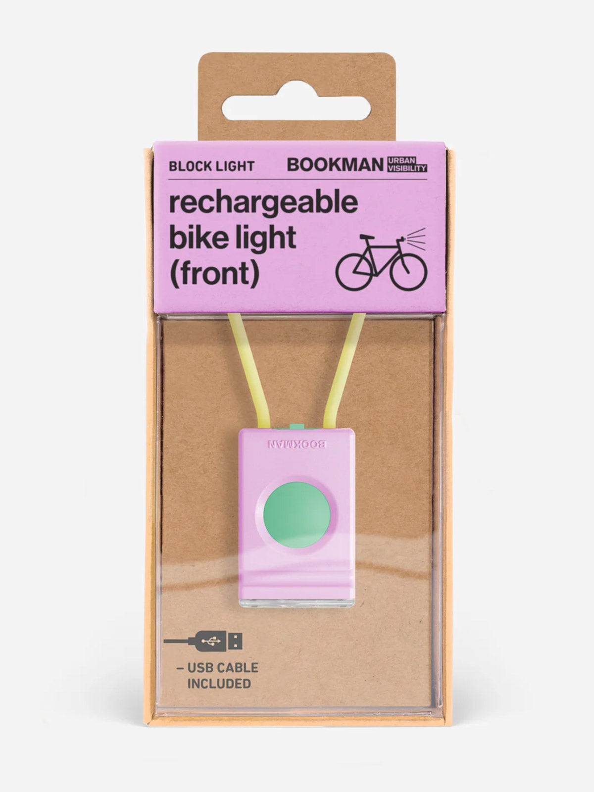 Bookman Block Headlight in Pink Colorway