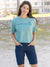 Terry Cyclo Crop Bike Tee in color || Whistle