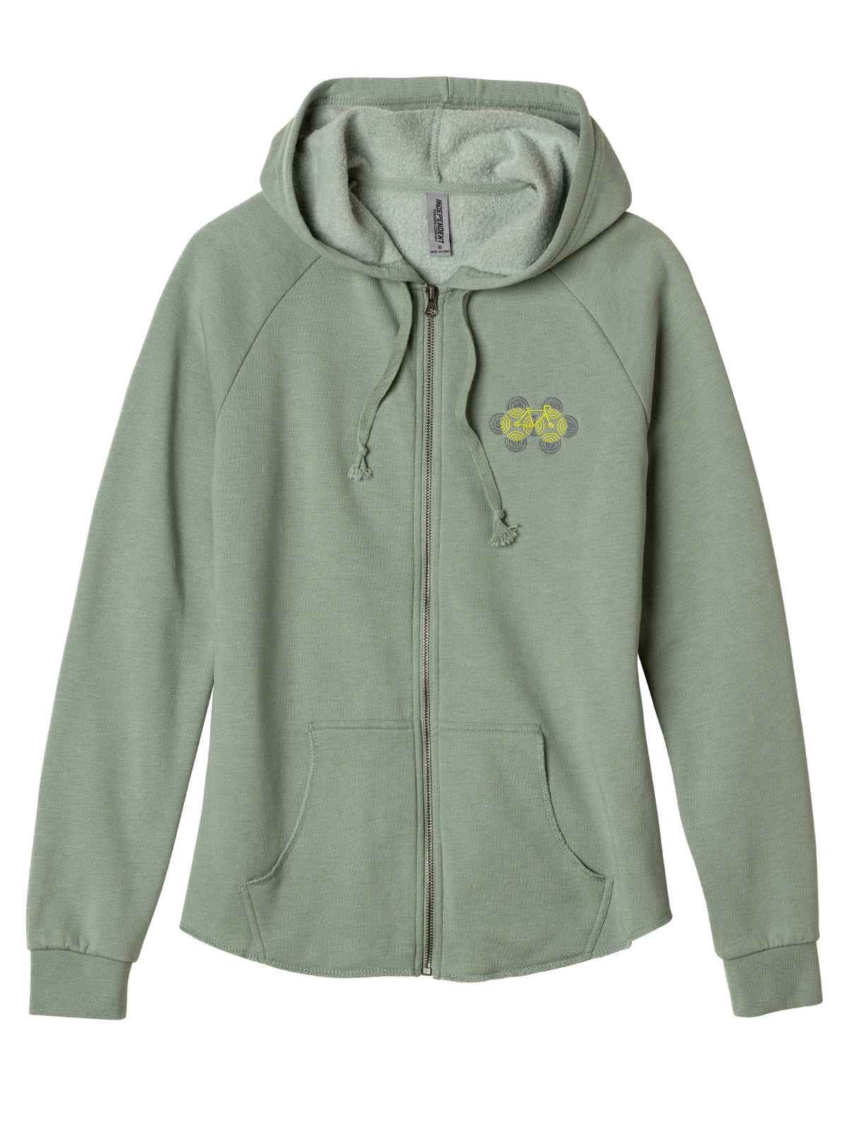 Terry Optibike Hooded Sweatshirt in color || Sage