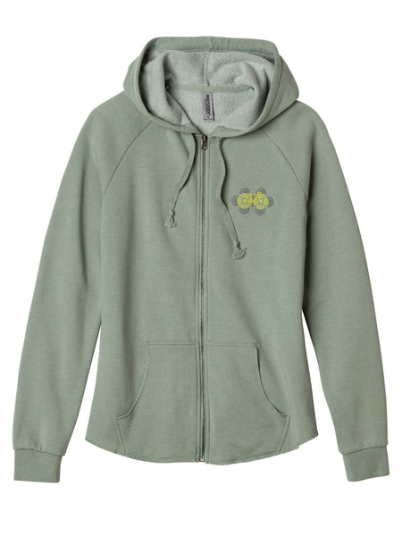 Terry Optibike Hooded Sweatshirt in color || Sage
