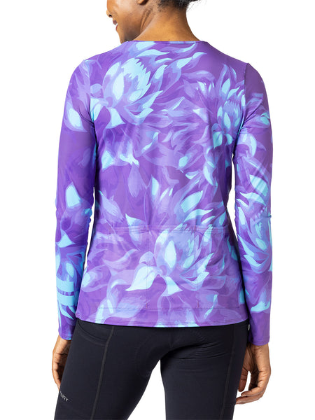 Terry Soleil Flow Long Sleeve Bike Top in color || Chroma Purple