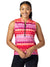 Terry Breakaway Mesh Sleeveless Bike Jersey Plus in Pink Dots Colorway