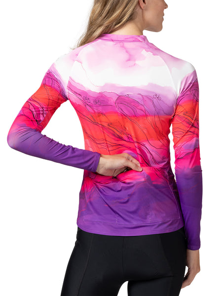 Terry Soleil Long Sleeve Bike Jersey in color || Lavandarelle