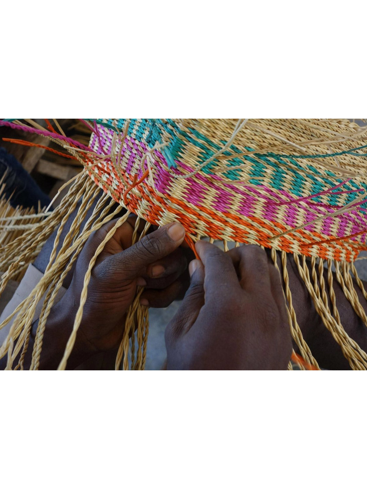 The Basket Room Handcrafted Bicycle Basket in Ashanti Colorway