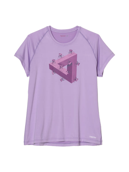 Terry Tech Tee Flow Short Sleeve in color || Lavendula Impossible Triangle