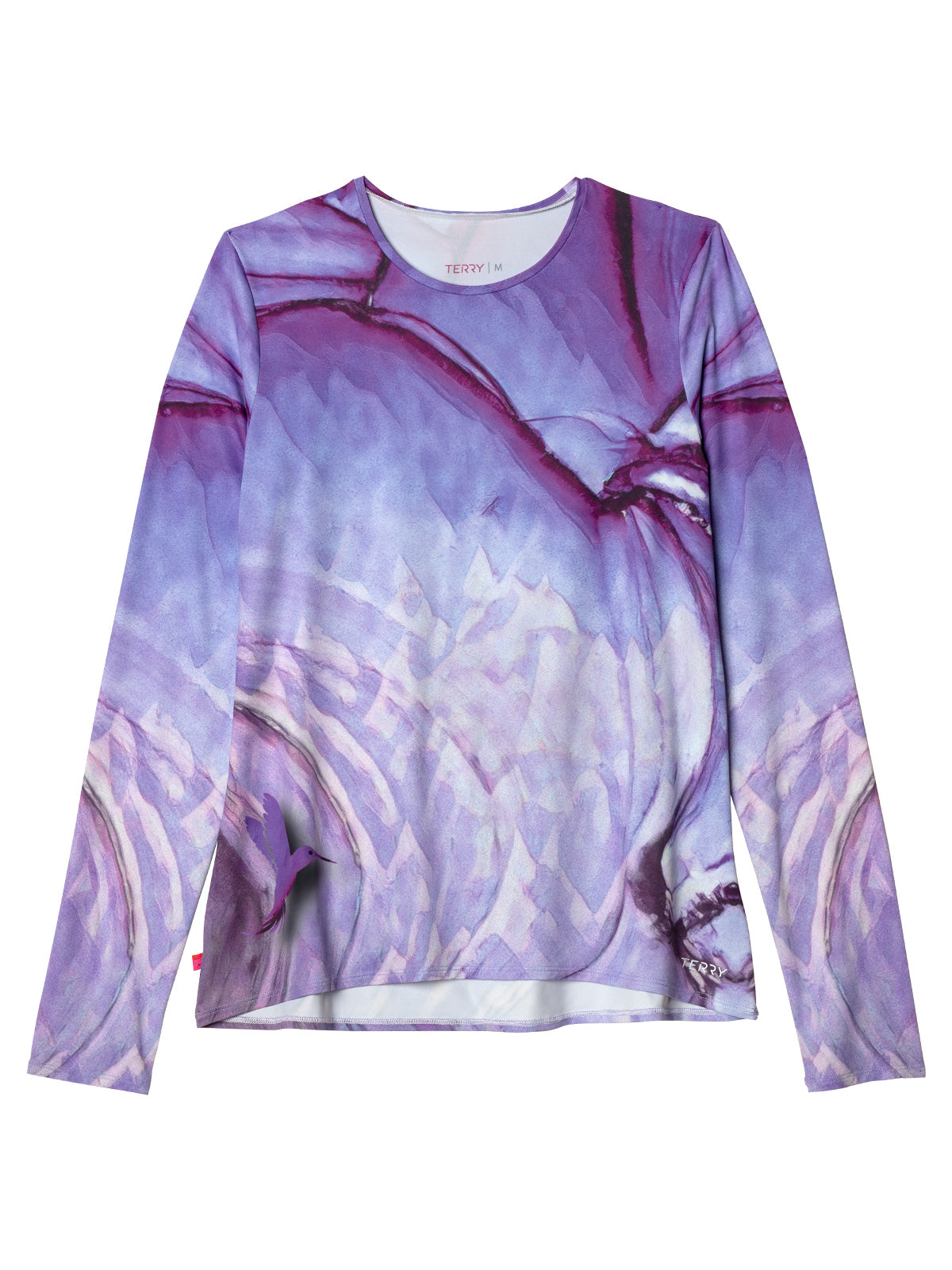 Terry Soleil Flow Long Sleeve Bike Top in color || Hummingbird Plum
