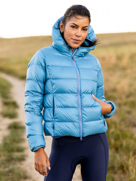 Castelli Down Puffer Jacket in color || Metallic Blue