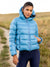 Castelli Down Puffer Jacket in color || Metallic Blue