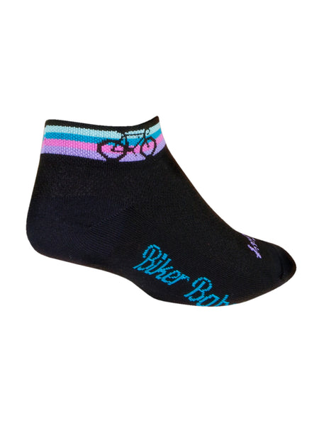 SockGuy Flat Knit 1 Cycling Socks in color || Biker Babe