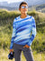 Terry Vista Long Sleeve Cycling Top in Blue Ridge Colorway