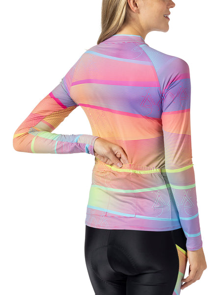 Terry Soleil Long Sleeve Bike Jersey in color || Zoombre