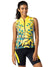 Terry Breakaway Mesh Sleeveless Bike Jersey in color || Chain Forest Yellow