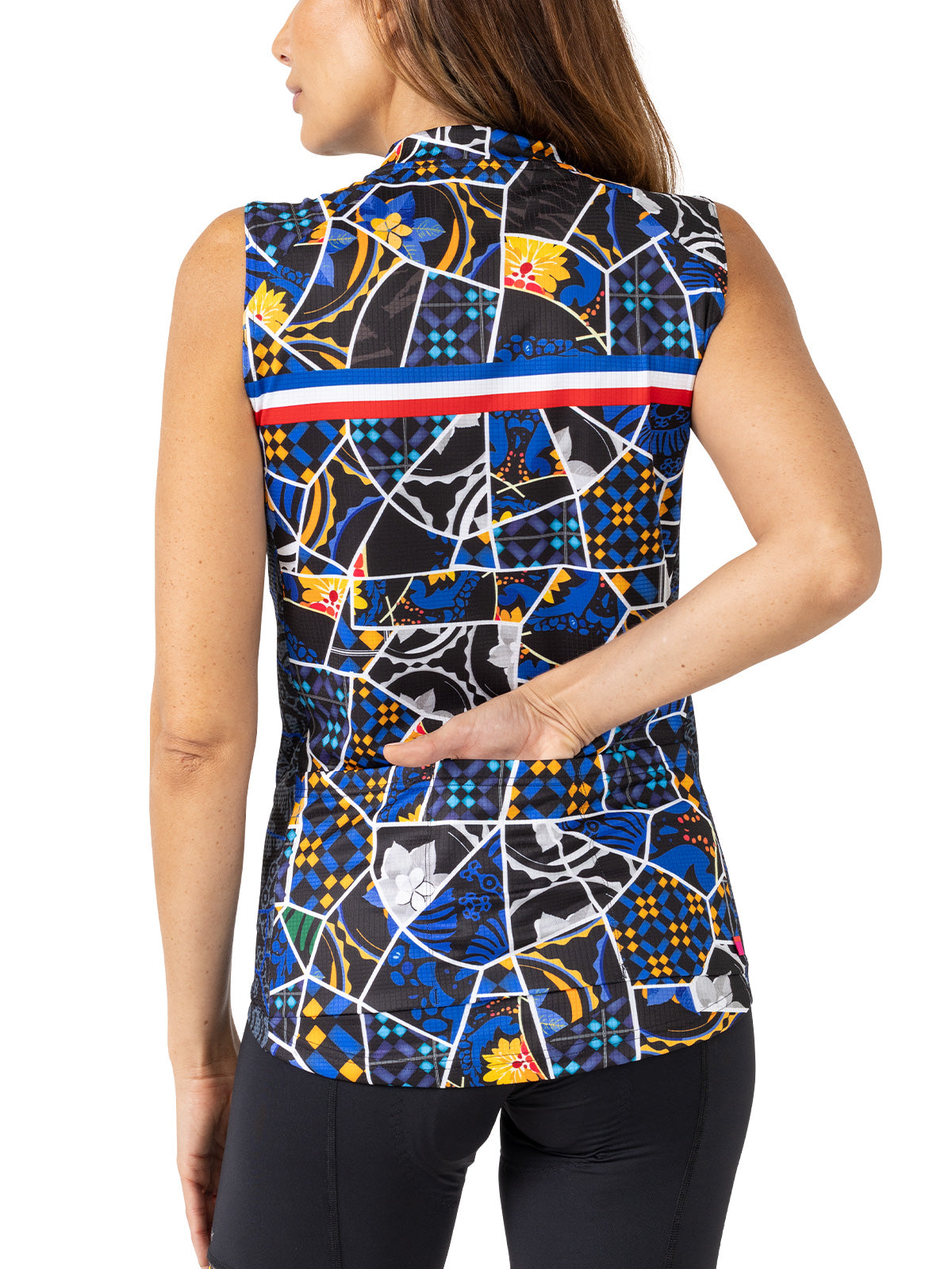 Terry Signature Sleeveless Bike Jersey in color || French Mosaic