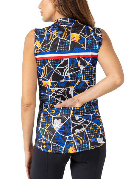 Terry Signature Sleeveless Bike Jersey in color || French Mosaic