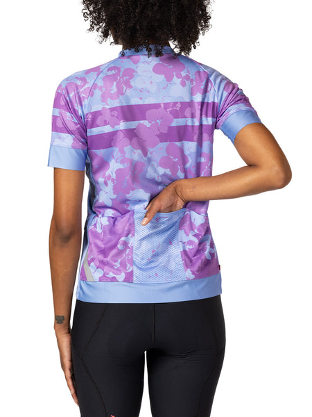 Terry Touring Bike Jersey in color || Lavender Shimmer