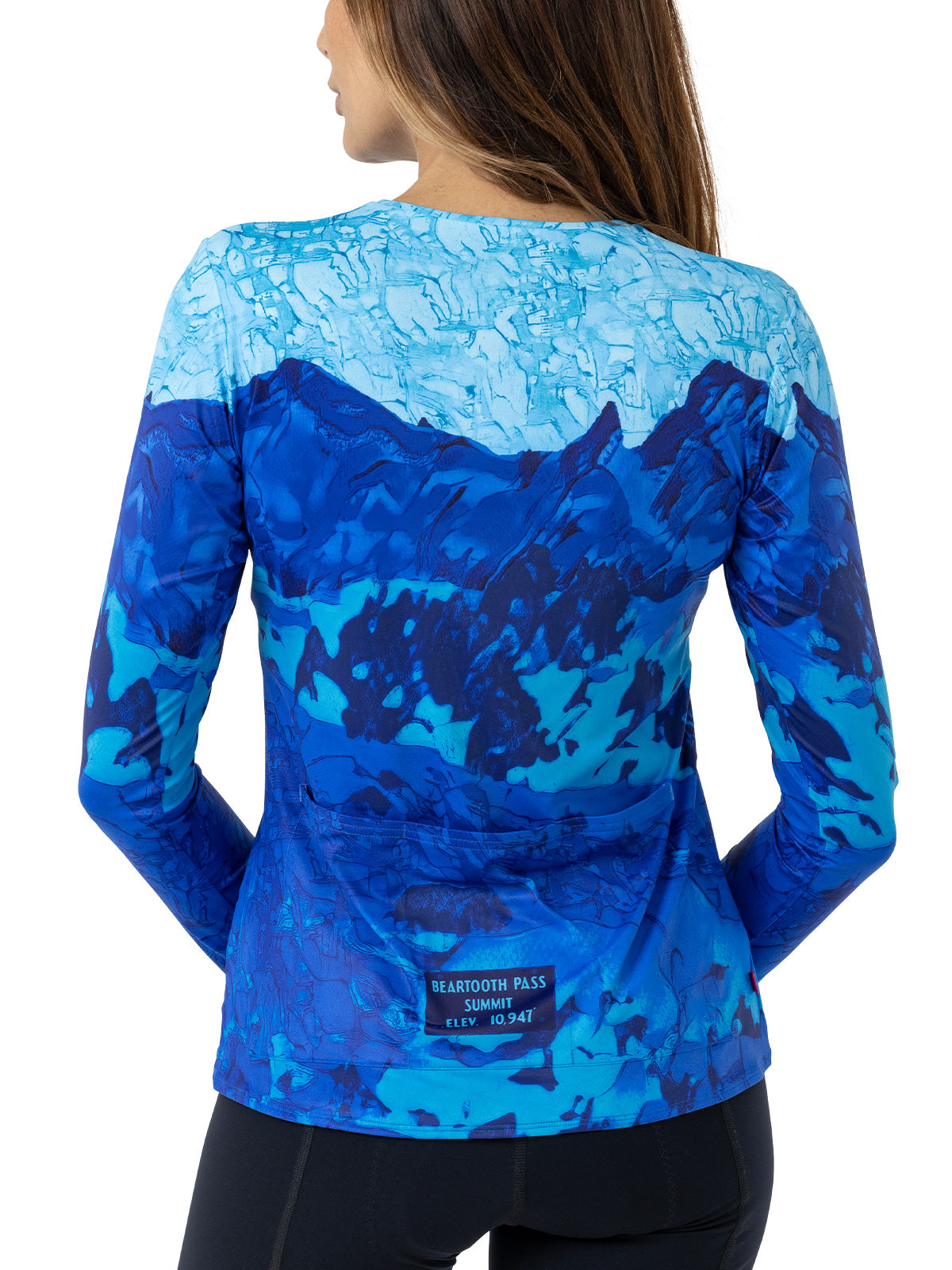Terry Soleil Long Sleeve Bike Top in color || Beartooth Highway Blue
