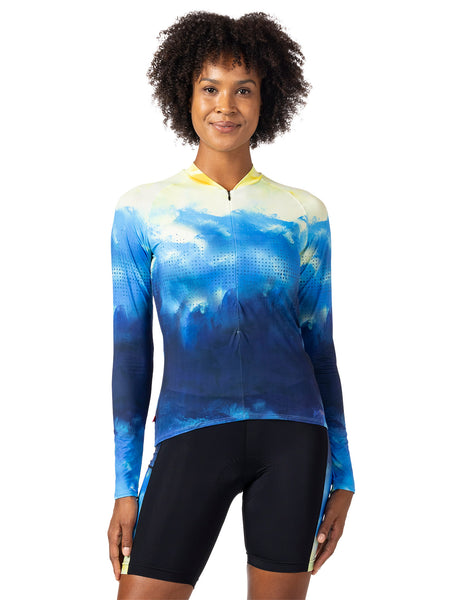 Terry Soleil Long Sleeve Bike Jersey in color || Ethereal