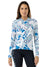 Terry Soleil Long Sleeve Bike Jersey in color || Greek Mosaic