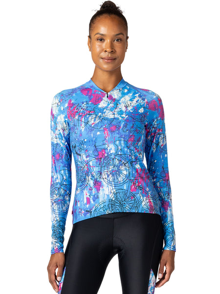 Terry Soleil Long Sleeve Bike Jersey in color || Urban Cadence
