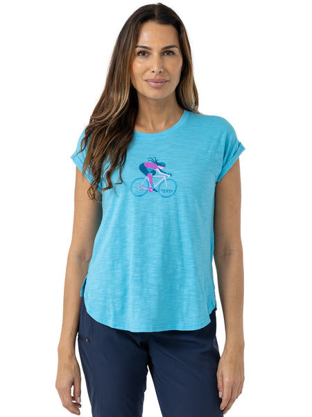 Terry Grace Bike Tee in color || Pacific