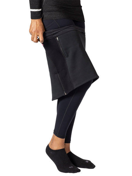 Terry Winter Bike Overskirt in color || Black