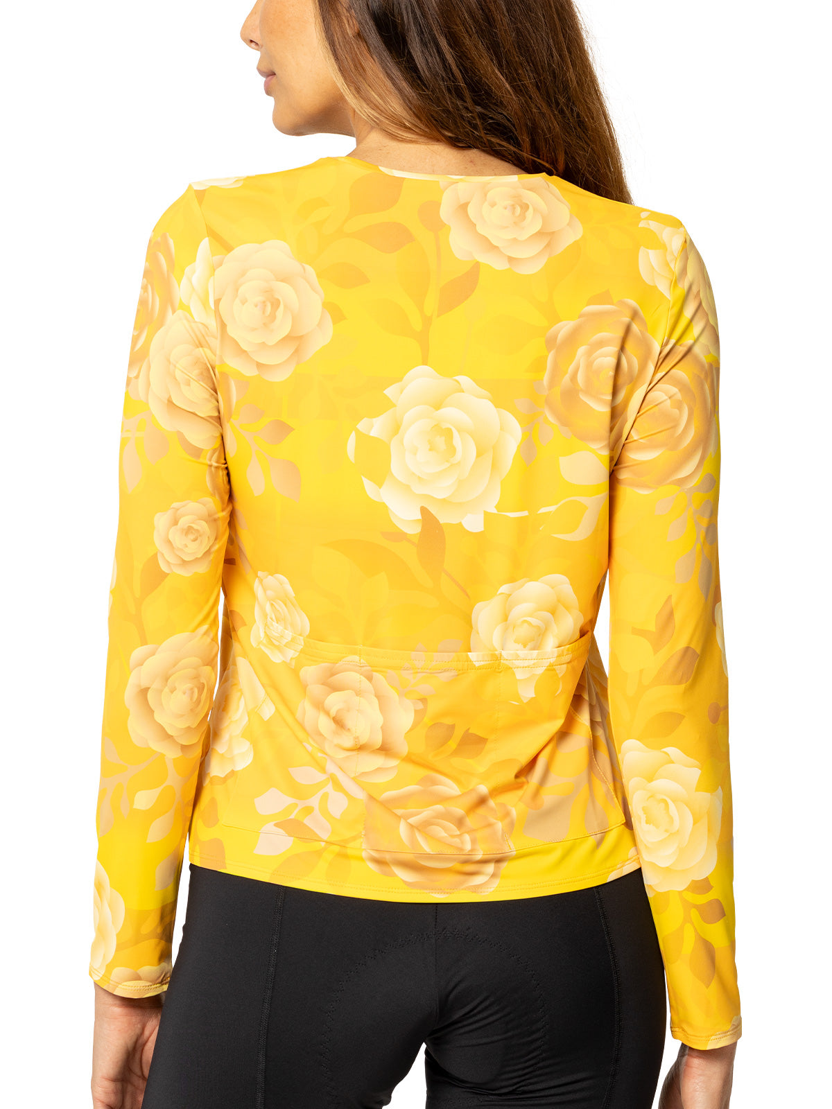 Terry Soleil Flow Long Sleeve Bike Top in color || Podium Gold