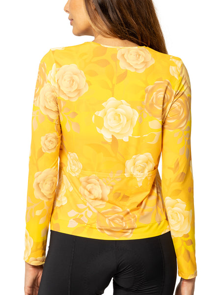 Terry Soleil Flow Long Sleeve Bike Top in color || Podium Gold