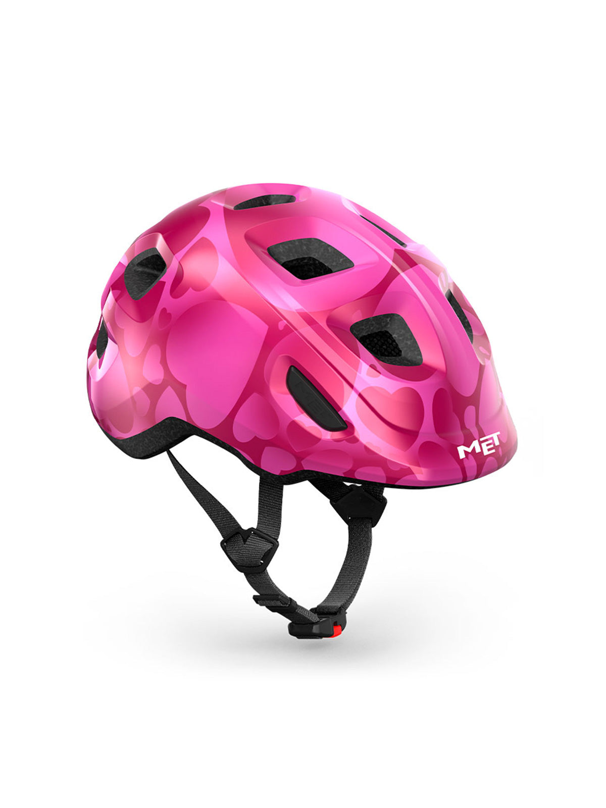MET Helmets Kid's Hooray MIPS Helmet in color || Pink Hearts
