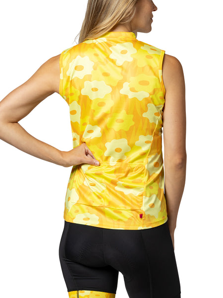 Terry Breakaway Full Zip Sleeveless Bike Jersey in color || Cosmos