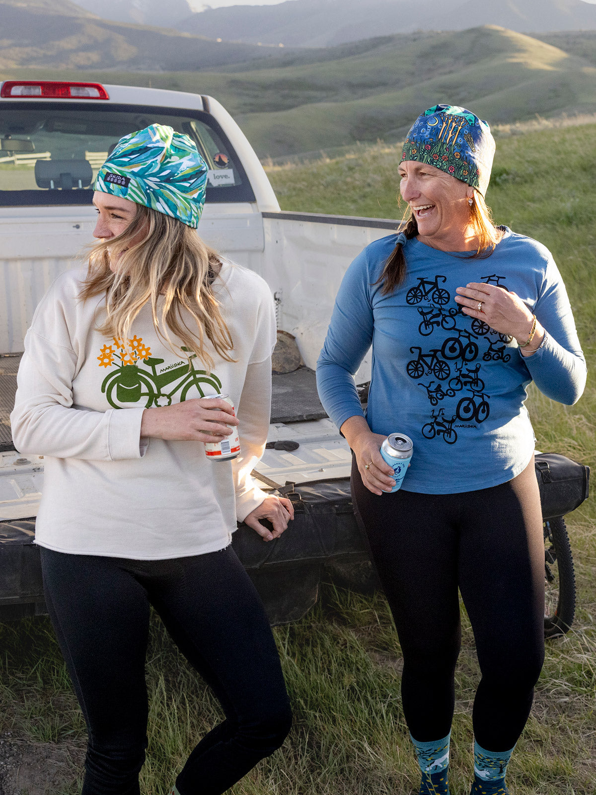 Marushka Hi Lo Bike Graphic Tee in color || Indigo Bike of Ages